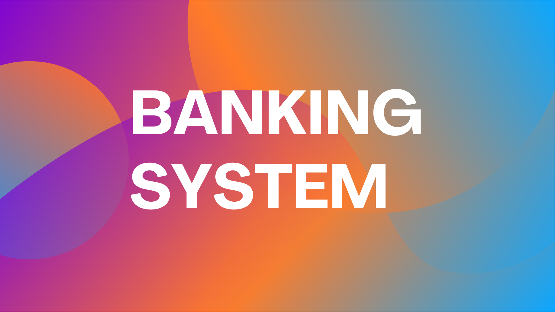 Banking System interface preview